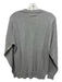 Criquet Size M Light Gray Cotton Blend Solid V Neck Men's Sweatshirt M