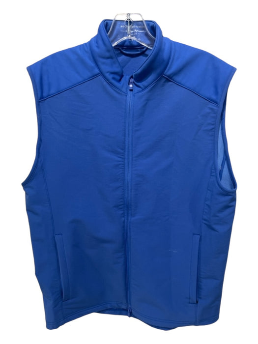 Holderness & Bourne Size M Blue Synthetic Solid Vest Men's Vest M