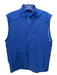 Holderness & Bourne Size M Blue Synthetic Solid Vest Men's Vest M