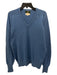 Club Room Size L Blue Cashmere Solid V Neck Men's Sweater L