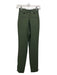 Aje. Size 4 Green Polyester & Rayon Pockets High Waist Ruched Pants Green / 4