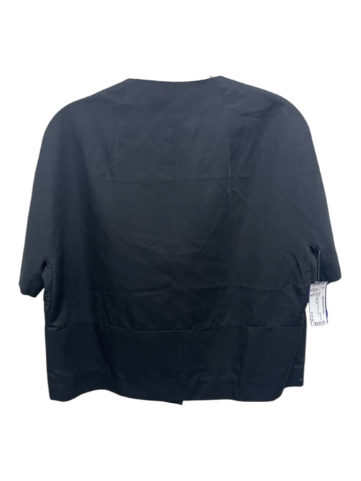 Marni Size 38 Black Cotton Short Sleeve Snap pocket Jacket Black / 38