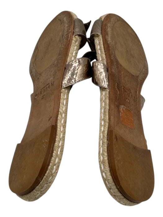 Alexandre Birman Shoe Size 36 Silver & Beige Leather Metallic Bow Sandals Silver & Beige / 36