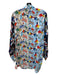 Sandro Size 0 Blue, White & Multi Missing Fabric Nautical Long Sleeve Top Blue, White & Multi / 0