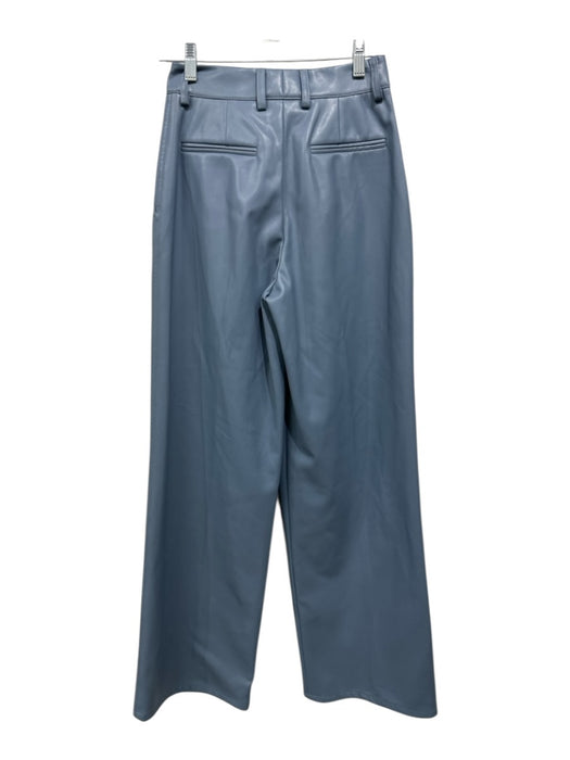 AKNVAS Size 0 Blue Elastane Blend Trouser zip & hook closure Pleated Pants Blue / 0