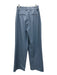 AKNVAS Size 0 Blue Elastane Blend Trouser zip & hook closure Pleated Pants Blue / 0