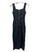 Abercrombie & Fitch Size XXXS Black Cotton Sleeveless Back Zip Back Slit Dress Black / XXXS