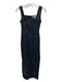 Abercrombie & Fitch Size XXXS Black Cotton Sleeveless Back Zip Back Slit Dress Black / XXXS