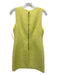 Alice + Olivia Size 0 Neon Yellow Cotton & Polyester Tweed Sleeveless Dress Neon Yellow / 0