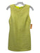 Alice + Olivia Size 0 Neon Yellow Cotton & Polyester Tweed Sleeveless Dress Neon Yellow / 0