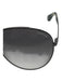 Lanvin Gray Metal & Acetate Tortoise Shell Aviator Sunglasses Gray