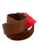 Brooks Brothers Brown Leather Solid Double Buckle Belt Brown / M