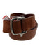 Brooks Brothers Brown Leather Solid Double Buckle Belt Brown / M