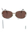 Christian Dior Gold & Brown Gold Tone Metal Diamond Shape Square Lens Sunglasses Gold & Brown