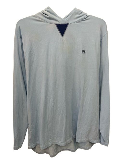 B. Draddy Size L Blue Cotton Hoodie Men's Jacket Blue / L