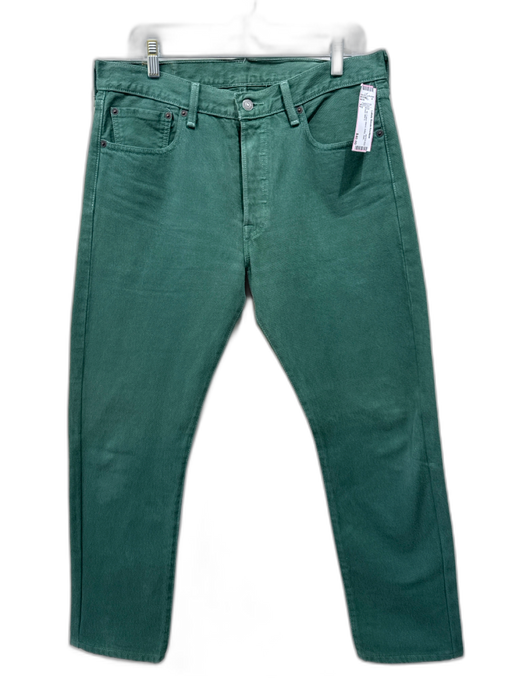 Levis Size 32 Green Cotton Blend Solid Jean Men's Pants Green / 32