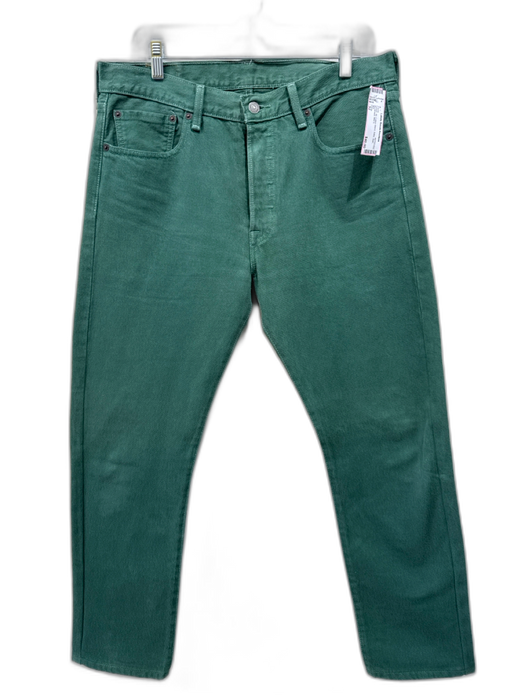 Levis Size 32 Green Cotton Blend Solid Jean Men's Pants Green / 32