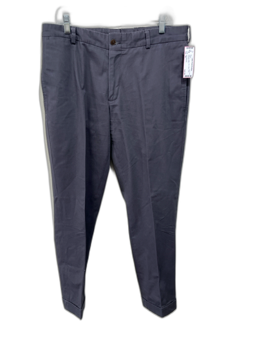 Jack Donneley Size 34 Gray Cotton Solid Khaki Cuffed Men's Pants Gray / 34