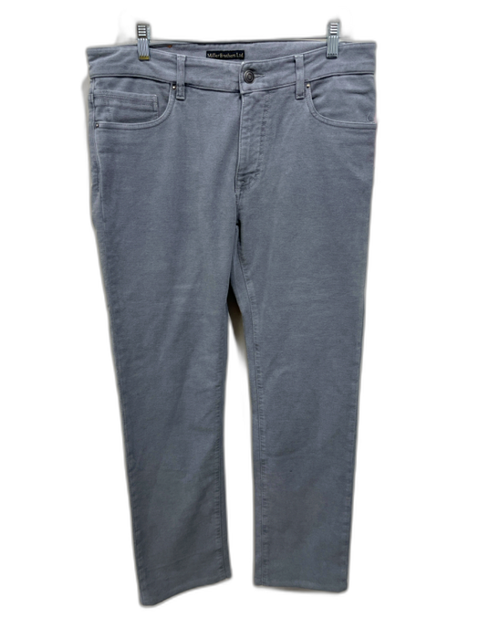 Miller Brothers Size 33 Gray Cotton Blend Solid Khakis Men's Pants Gray / 33