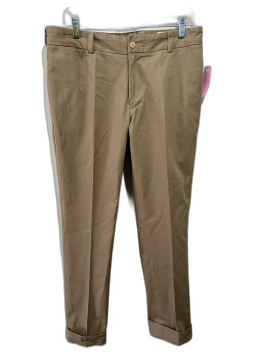 Jack Donneley Size 34 Tan Cotton Solid Khaki Cuffed Men's Pants Tan / 34