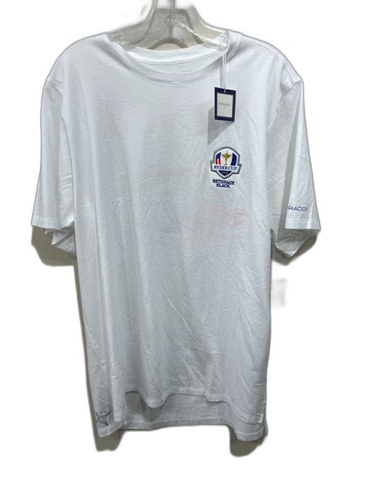 B Brady NWT Size L White Cotton Solid T shirt Men's Short Sleeve White / L