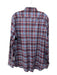 Alan Paine Size M Blue & Red Cotton Plaid Button Up Men's Long Sleeve Shirt Blue & Red / M