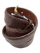 Tom James Brown Lizard Solid Men's Belt Brown