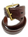 Tom James Brown Lizard Solid Men's Belt Brown