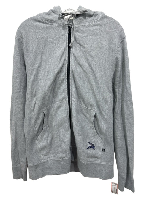 Foreign Rider Co. Size 3 Gray Cotton Blend Solid Zip UP Hoodie Men's Jacket Gray / 3
