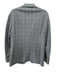 Tombolo Gray & White Wool & Cotton Window pane Patch Pocket 2 Button Blazer Gray & White / 50
