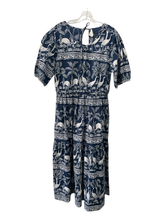 Beyond by Vera Size Est S Navy & white All Over Print Short Sleeve Dress Navy & white / Est S