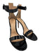 Gianvito Rossi Shoe Size 41 Black Leather Upper Patent Ankle Buckle Sandals Black / 41