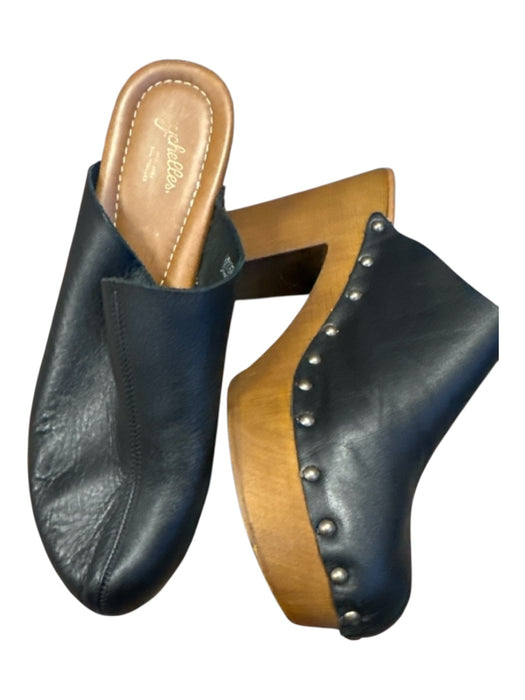 Seychelles Shoe Size 10 Black & Brown Leather Platform Clogs Black & Brown / 10