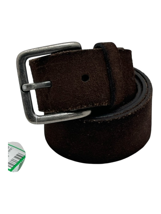 Post & Co Brown Leather Solid Men's Belt Brown