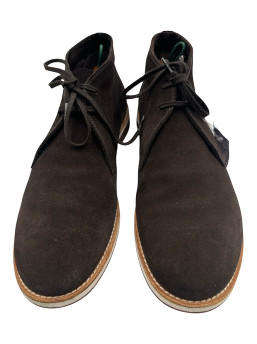 Prada Shoe Size Est 10 Dark Brown Suede Solid Chukka Men's Shoes Dark Brown / Est 10