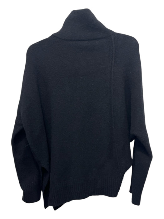 All Saints Size S Black Wool Blend Mock Neck Long Sleeve Sweater Black / S