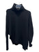 All Saints Size S Black Wool Blend Mock Neck Long Sleeve Sweater Black / S