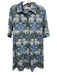 Dizzy Lizzie Size M Blue, Green & White Cotton Safari Animal Print Dress Blue, Green & White / M