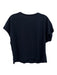 Calypso Size M Navy Cotton V Neck Short Sleeve Cropped Top Navy / M