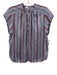 Joie Size M Light Blue, Red & Multi Viscose Blend V Neck Sleeveless Striped Top Light Blue, Red & Multi / M