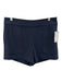 Marie Oliver Size 6 Navy Polyester Side Zip Side Pockets Mini Shorts Navy / 6