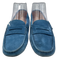 Tods Shoe Size 37 Blue Leather Loafer Flats Blue / 37