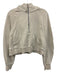 Lululemon Size XS/S Cream Beige Cotton & Polyester Hood 1/4 Zip Crop Jacket Cream Beige / XS/S