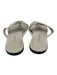 Prada Shoe Size 37 White Leather Flip Flop Thong Strap Logo Sandals White / 37