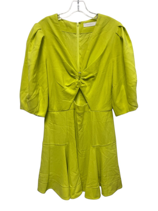 Jonathan Simkhai Standard Size 9 Lime Green Polyester & Spandex Cut Out Dress Lime Green / 9