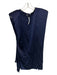 Amanda Uprichard Size S Navy Silk Sleeveless Elastic Waist Dress Navy / S