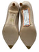 LK Bennett Shoe Size 38.5 Champagne Fabric Shimmer Pointed Toe Pumps Champagne / 38.5