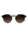 Krewe Brown & Cream Acetate Tortoise Round Sunglasses Brown & Cream