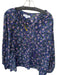 India Collection Emerson Fry Size S Purple, Pink & Green Cotton Floral Top Purple, Pink & Green / S