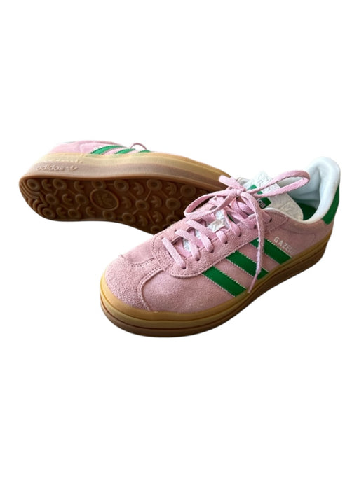 Adidas Shoe Size 7.5 Mauve & Green Suede Platform Athletic Sneakers Mauve & Green / 7.5